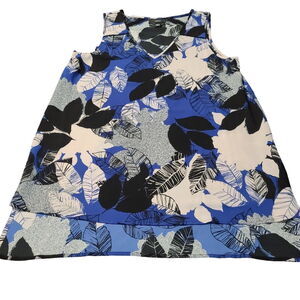 Alfani Womens Tank Top Multicolor Size 12 100% Polyester Pullover Wide Strap